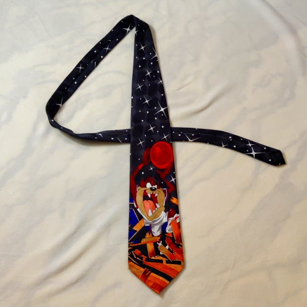 Vintage 1996 Looney Tunes Taz Necktie